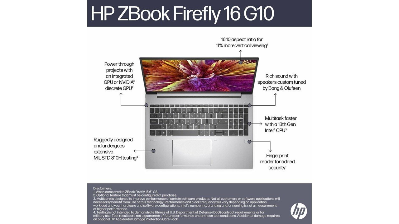 HP ZBook 8 G1i 40.6 cm (16) Mobile Workstation PC, Silver 16GB